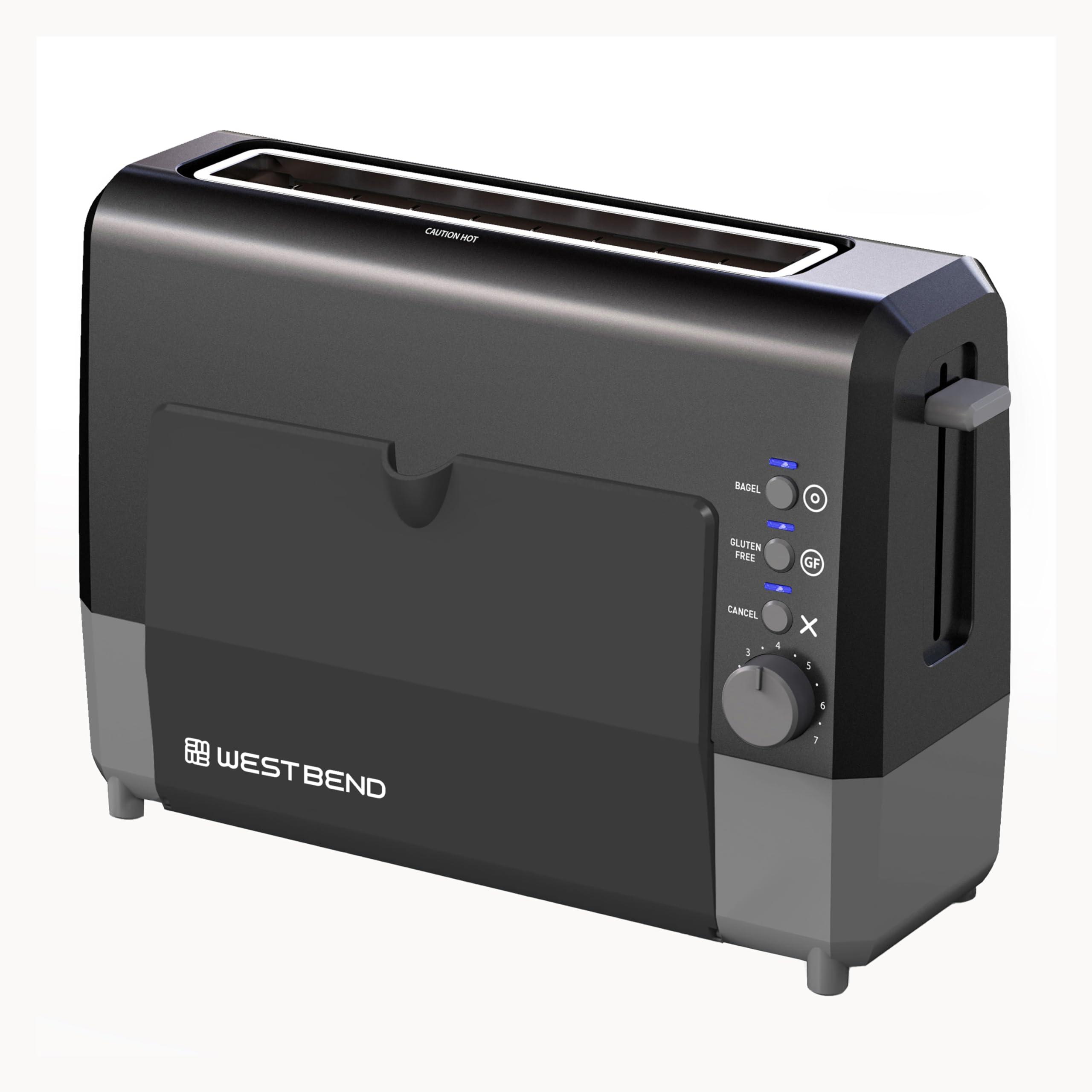 West Bend QuikServe con bandeja de servir extraíble para recoger migas