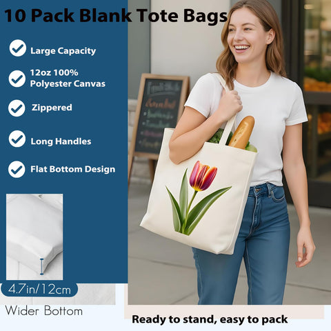 WeStar bolsa tote de 50 libras, resistente para compras y proyectos