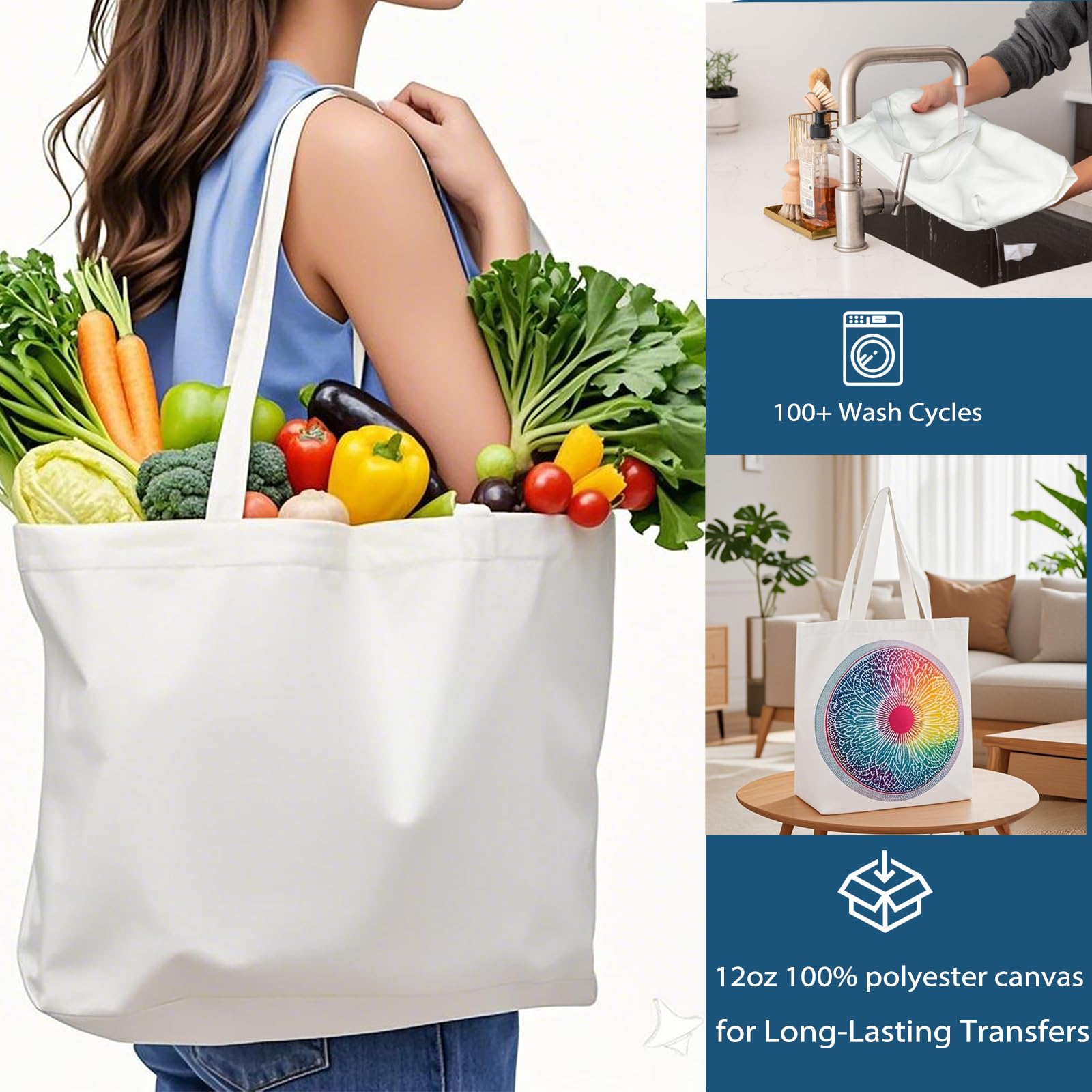 Personalización posible con WeStar tote para regalos y sublimación
