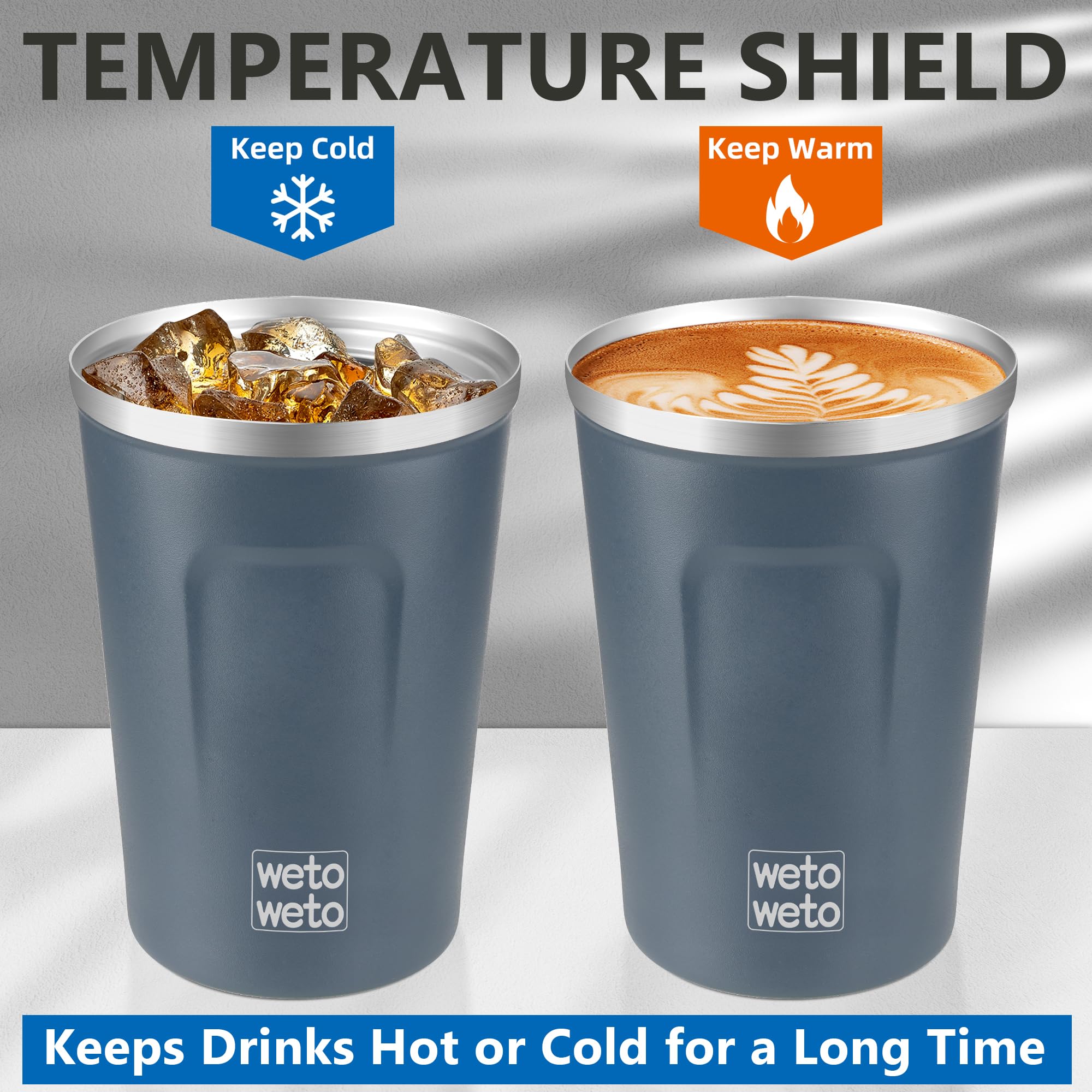 Taza WETOWETO uso interior y exterior para casa, oficina o camping.