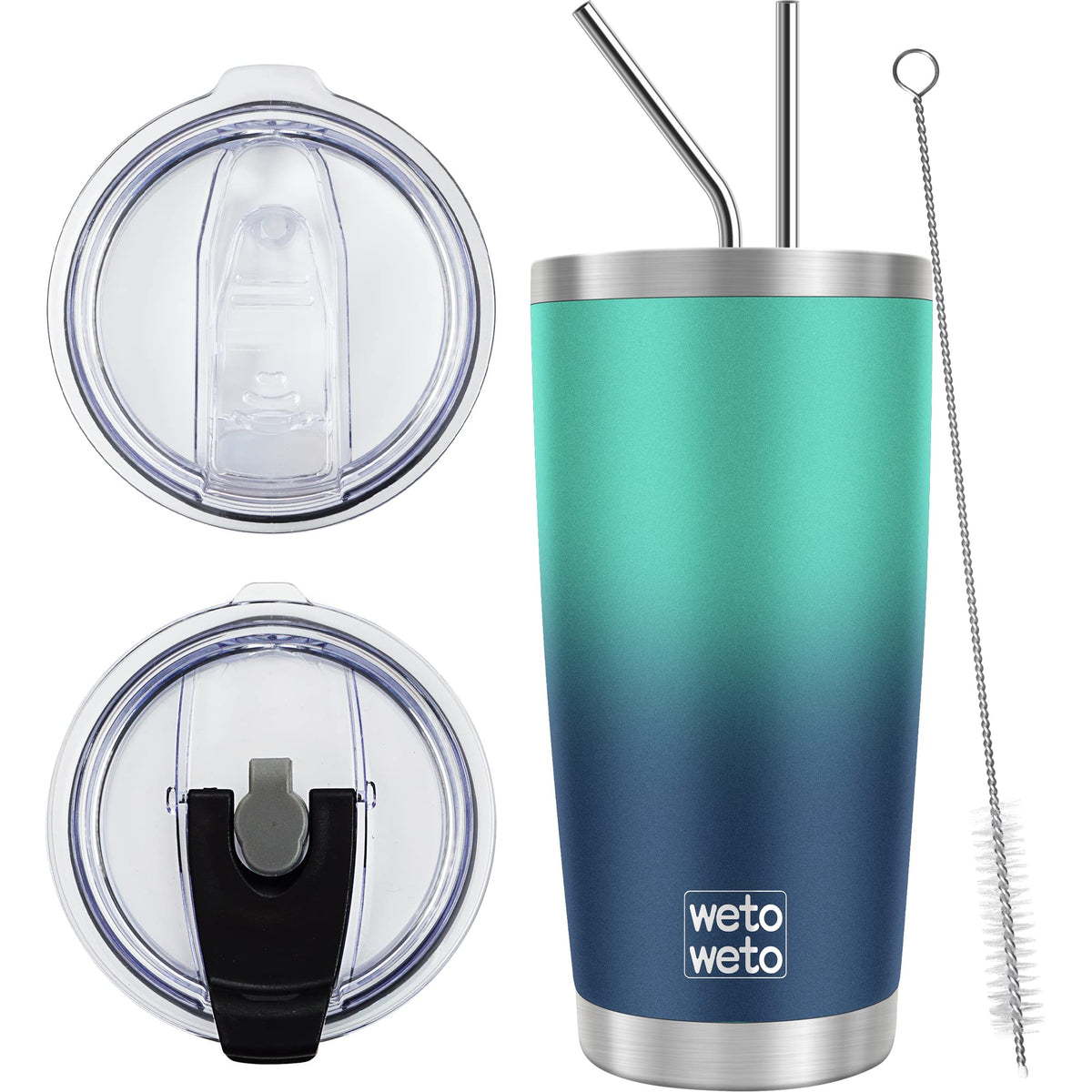 Vaso WETOWETO 20oz con doble pared para mantener caliente el café por más tiempo