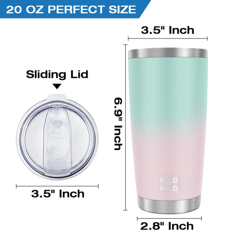 Vaso Wetoweto acero inoxidable 304, duradero para cualquier situación.