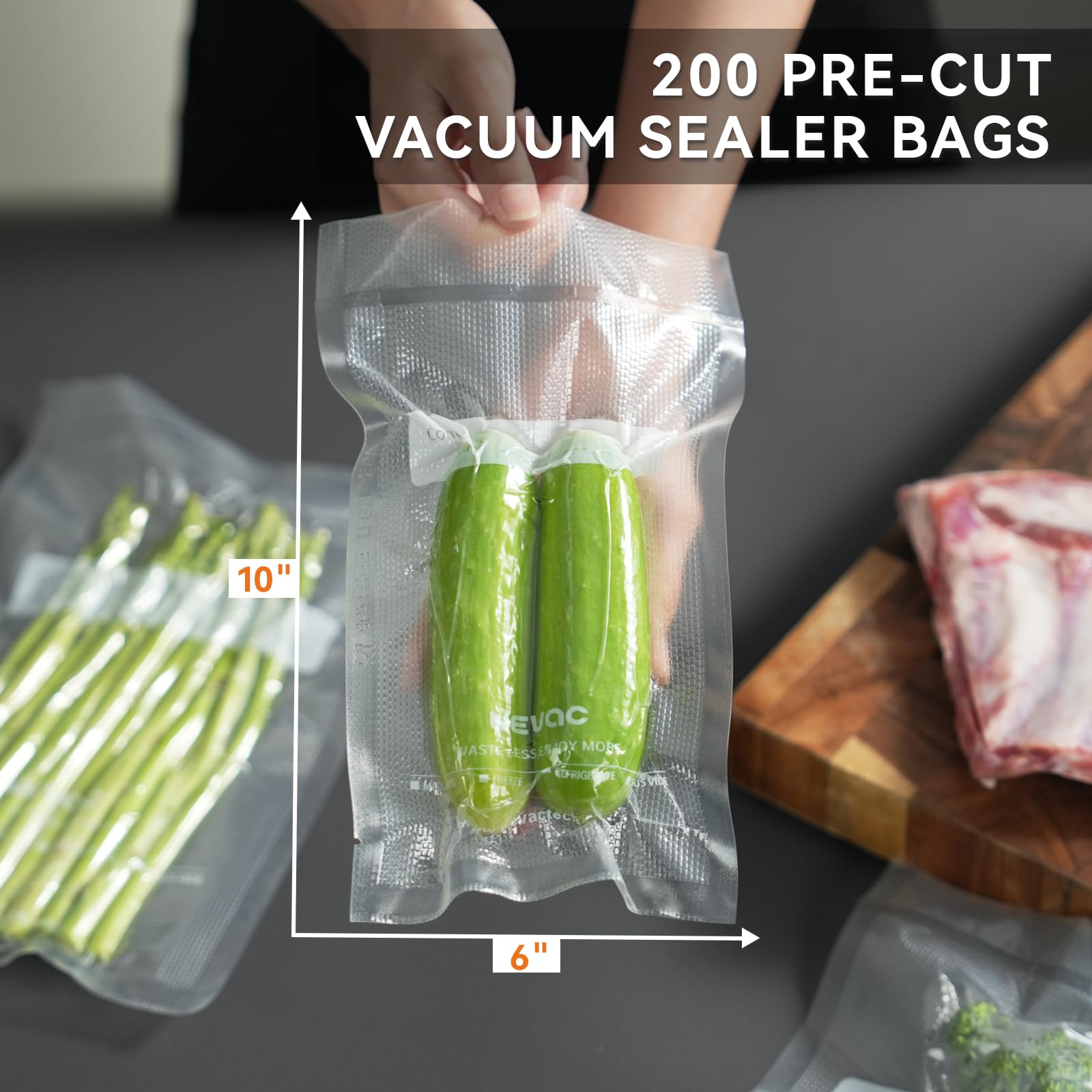 Wevac bolsas para cocción al vacío, perfectas para cocinar con precisión.