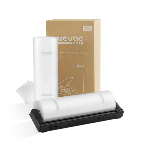 Wevac dispensador de rollos para cortar a medida, ideal para almacenamiento.