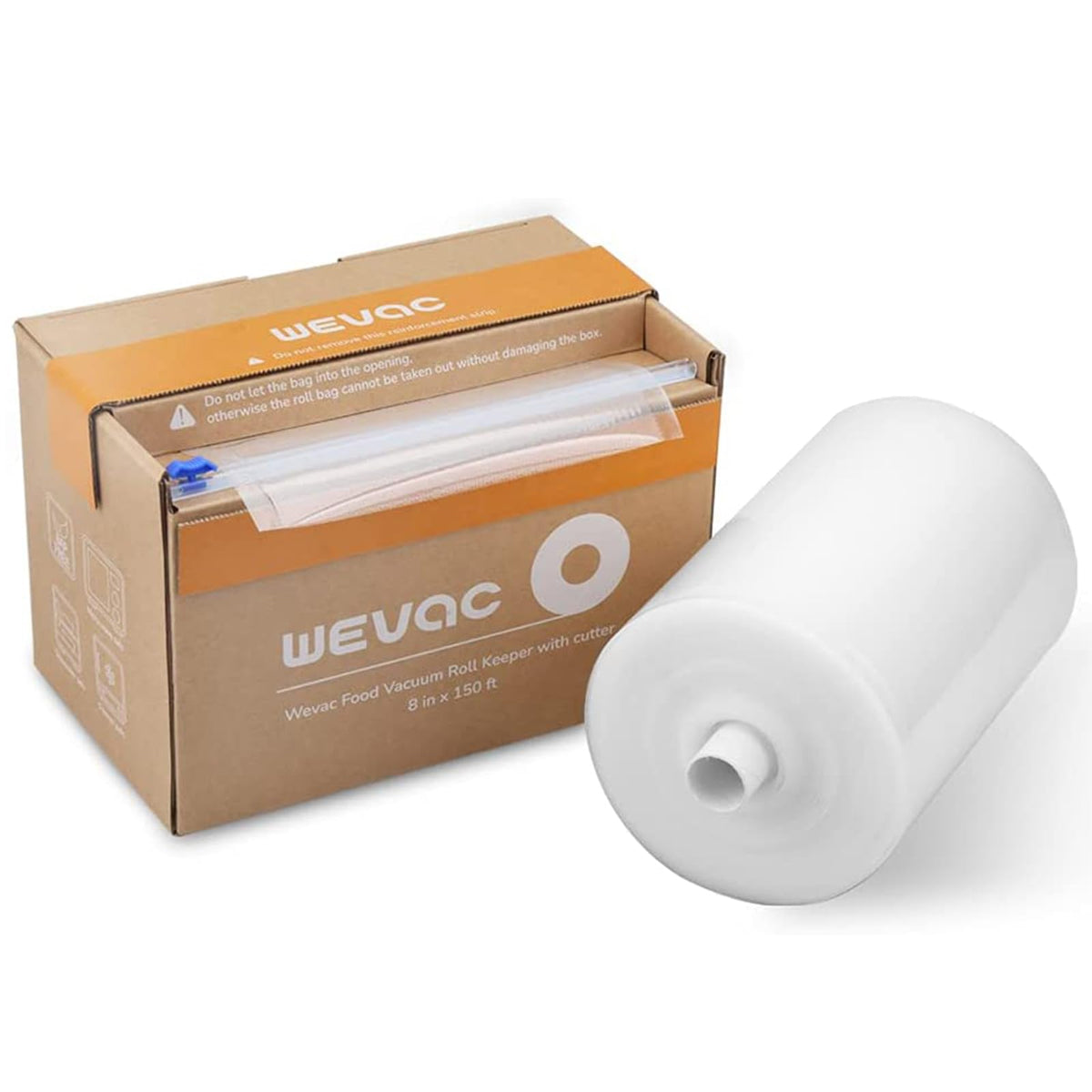 Wevac rollo de sellado para alimentos con cortador integrado mejora la frescura