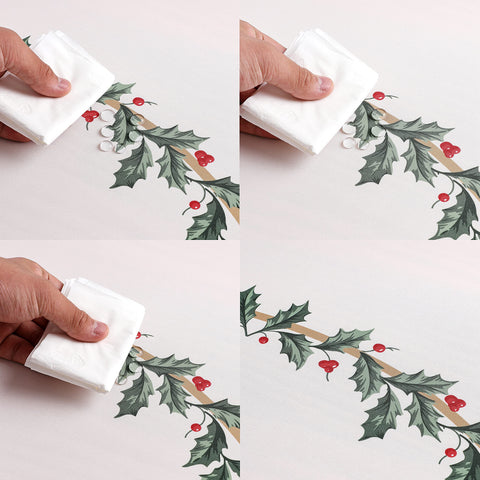 Textura resistente al agua del mantel Wewoch para uso diario.