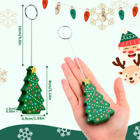 Weysat Portatarjetas Arbol Navidad Detalle Estrella: añade toque festivo a la decoración.