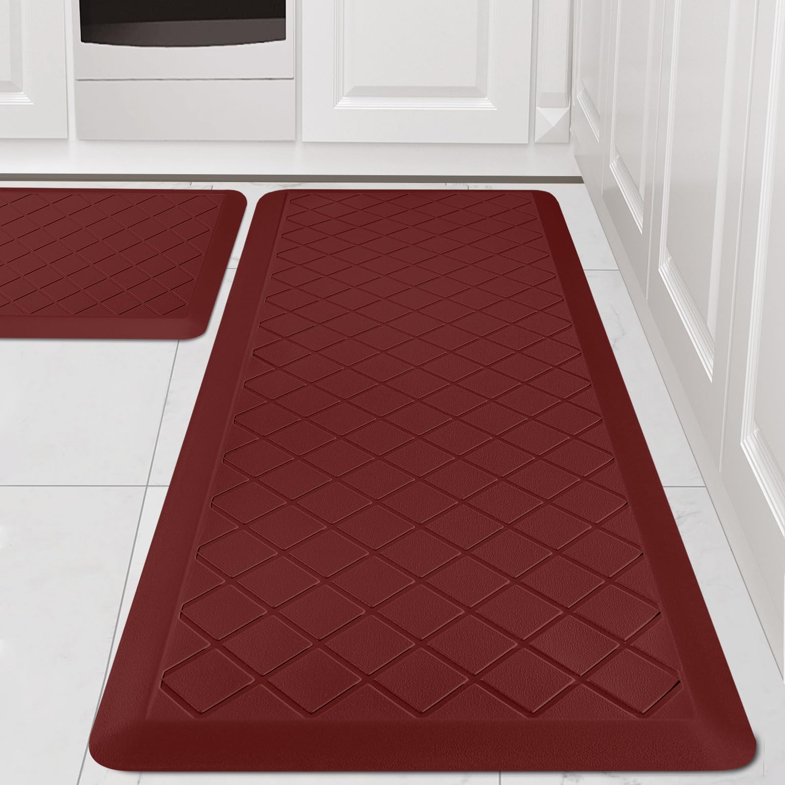 WEZVIX alfombra cocina acolchada 2 piezas para mayor comodidad al cocinar.