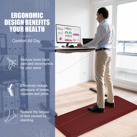 WEZVIX alfombra anti-fatiga para cocina alivio ergonómico al estar de pie.