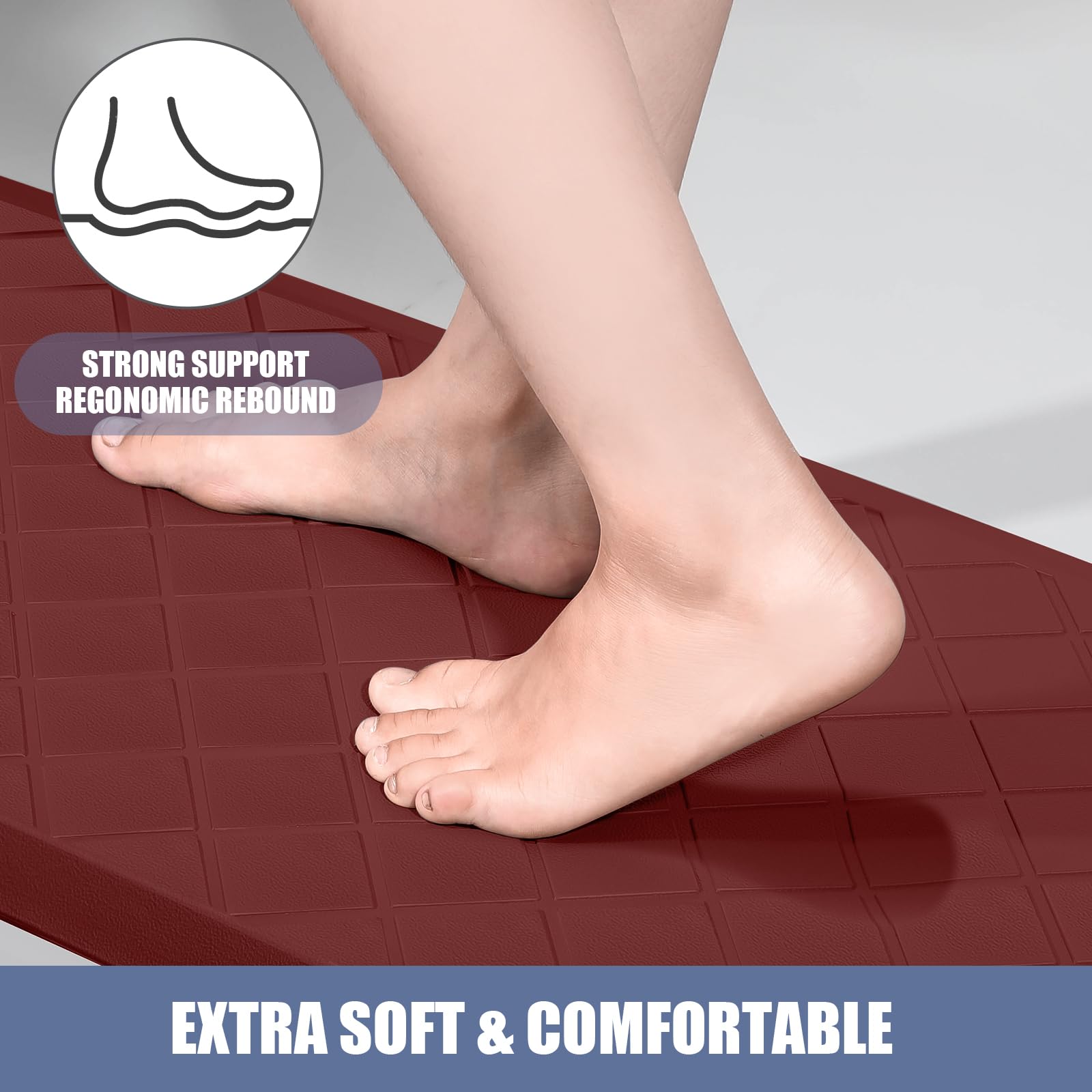 WEZVIX alfombra cocina fácil de limpiar, resistente a manchas.