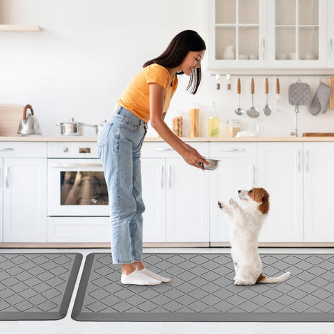 WEZVIX alfombrilla 17.3x47 pulgadas para áreas amplias de trabajo