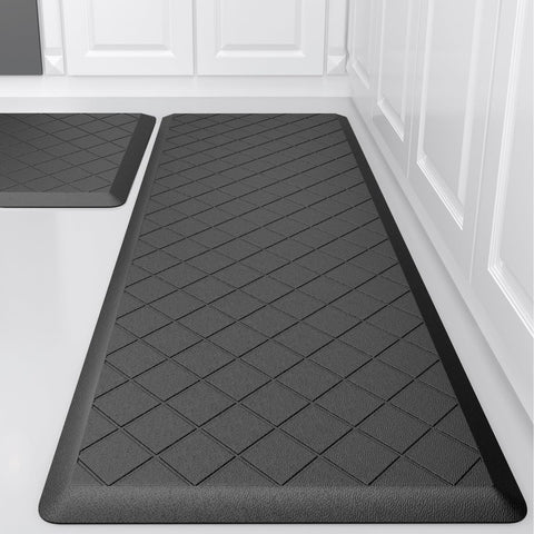 WEZVIX almohadilla cocina anti-fatiga, conjunto de dos para mayor confort al cocinar.