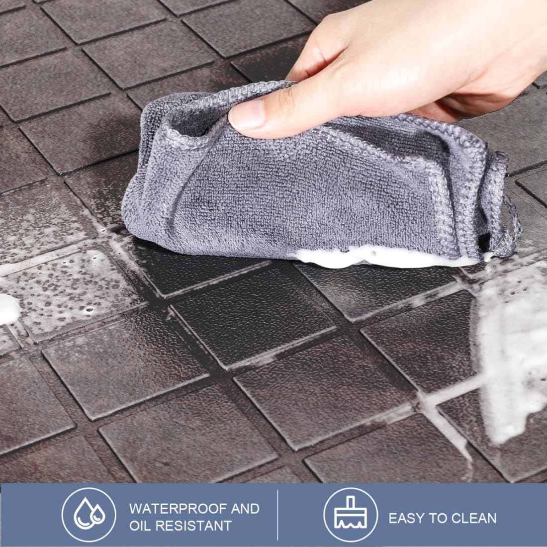 WEZVIX superficie fácil de limpiar, resistente a manchas y aceite.