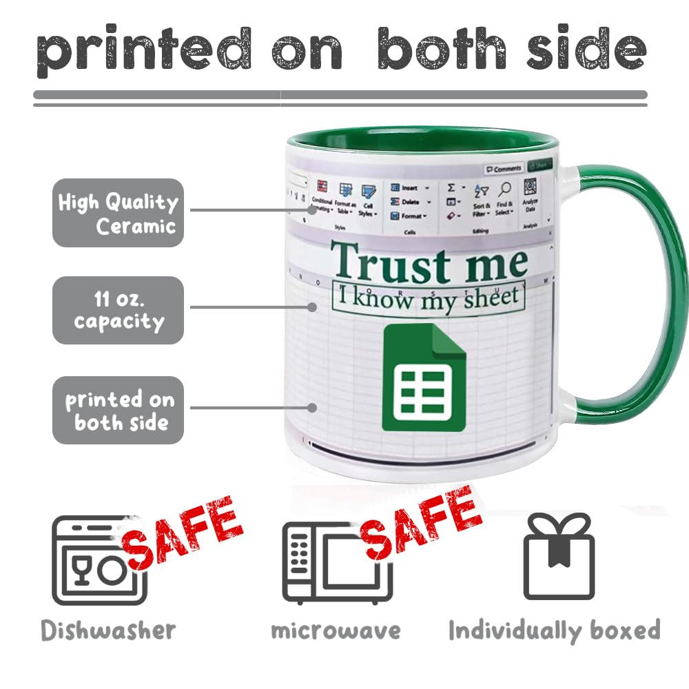 Taza WFFW Excel con brillo duradero, resistente al lavado repetido.