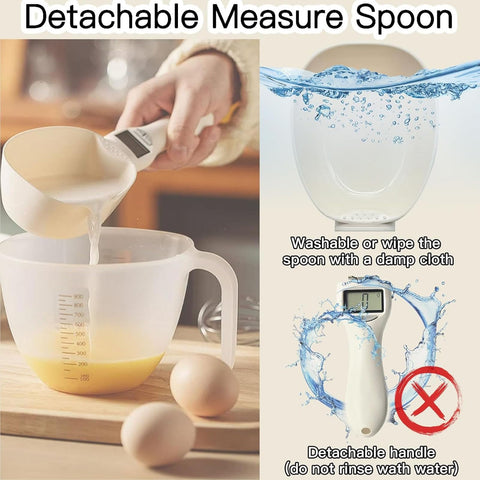 Cabeza de cuchara digital desmontable de wfofmo para limpieza fácil