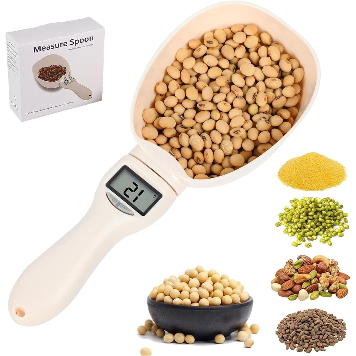 Cuchara digital wfofmo para medición de alimentos con precisión