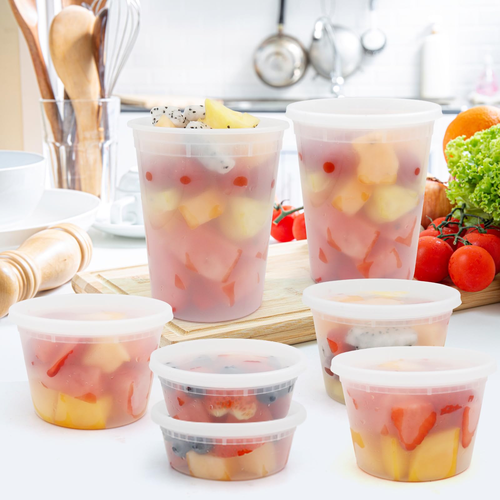 WGCC contenedores deli 16oz para almuerzos y sobras