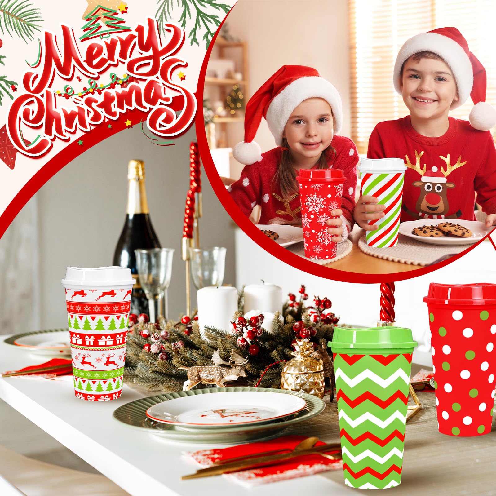 Whaline diseños navideños variados,Perfectos para decorar fiestas