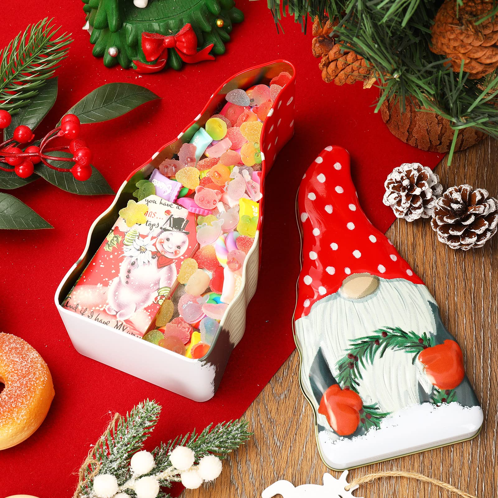 Whaline set de tres latas navideñas para dulces