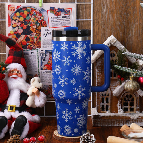 Whaline vaso térmico con mango ergonómico facilita llevarlo a fiestas o al trabajo.