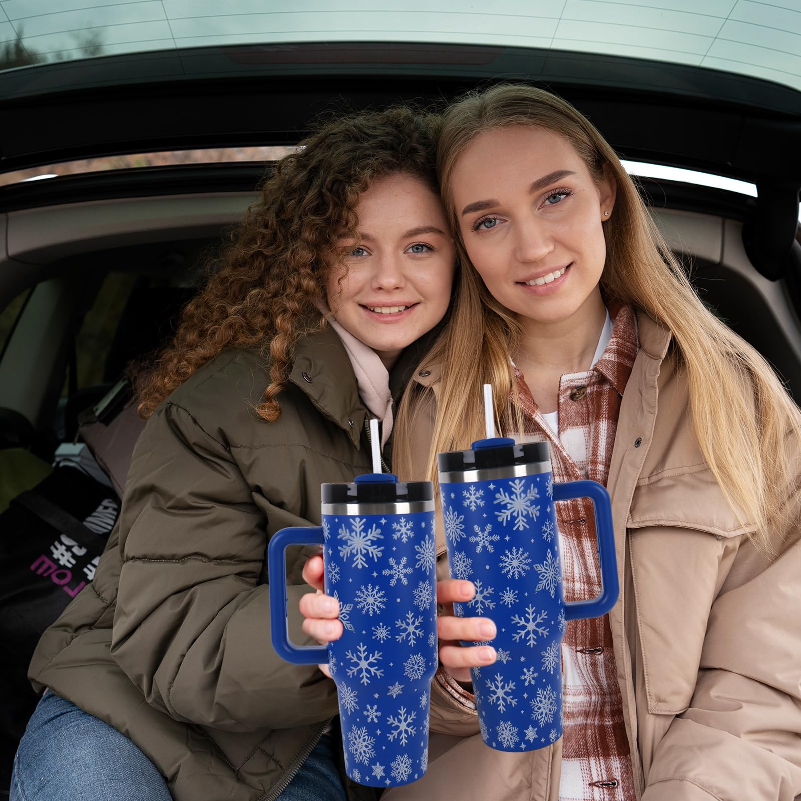 Whaline vaso térmico para regalos navideños, perfecto para expresar buenos deseos.