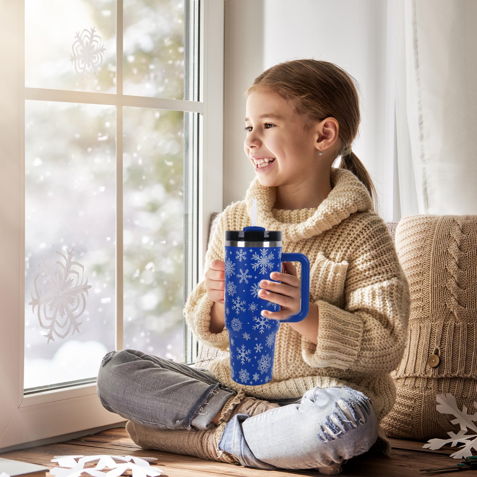 Whaline vaso térmico versátil para casa, oficina o viaje, listo para días fríos.