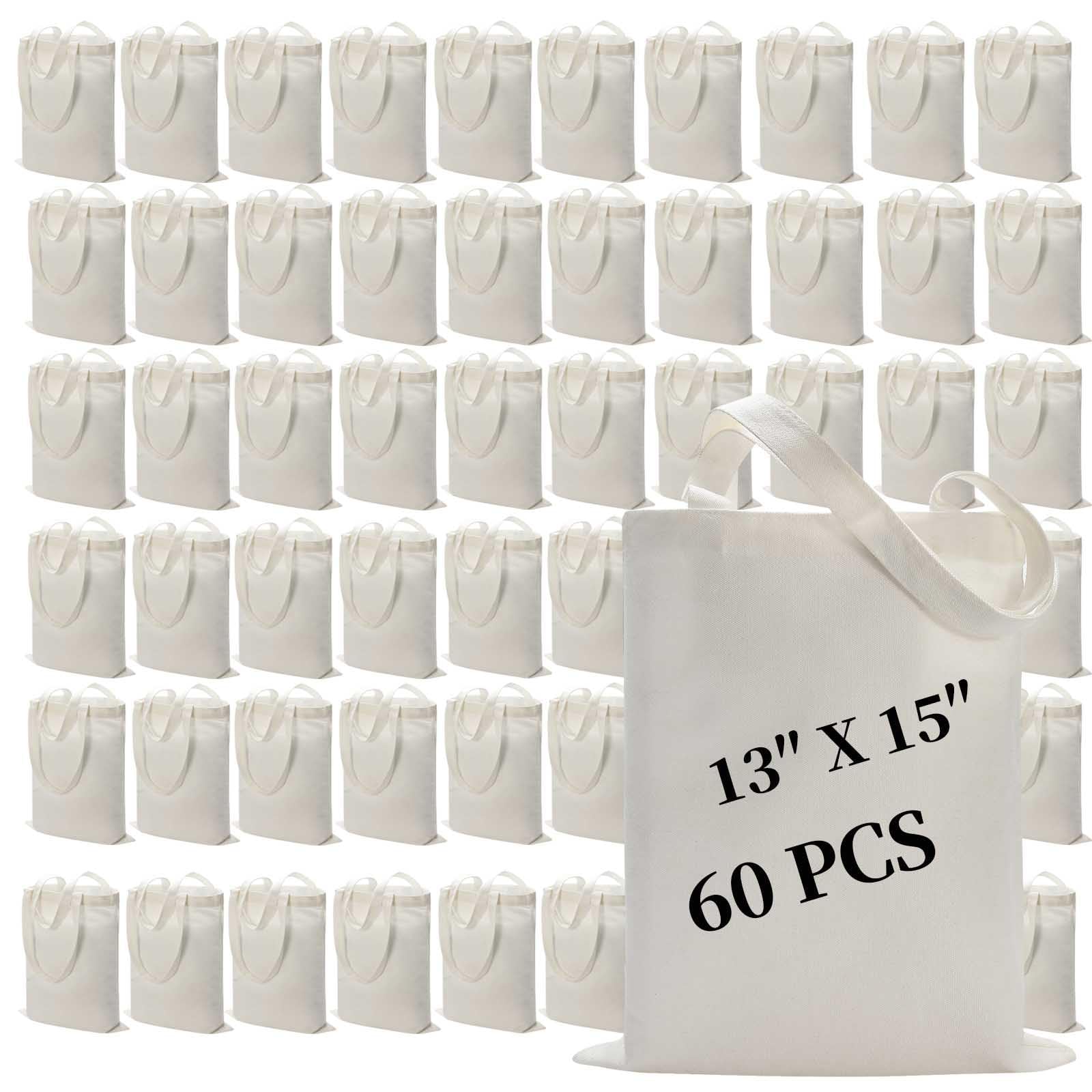 Bolsas de sublimación WHEATHUSK blancas, 60 unidades, ideales para transferencias de calor y manualidades.