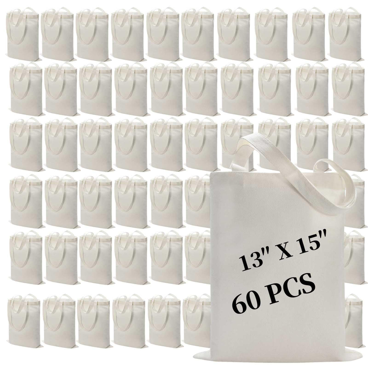 Bolsas de sublimación WHEATHUSK blancas, 60 unidades, ideales para transferencias de calor y manualidades.