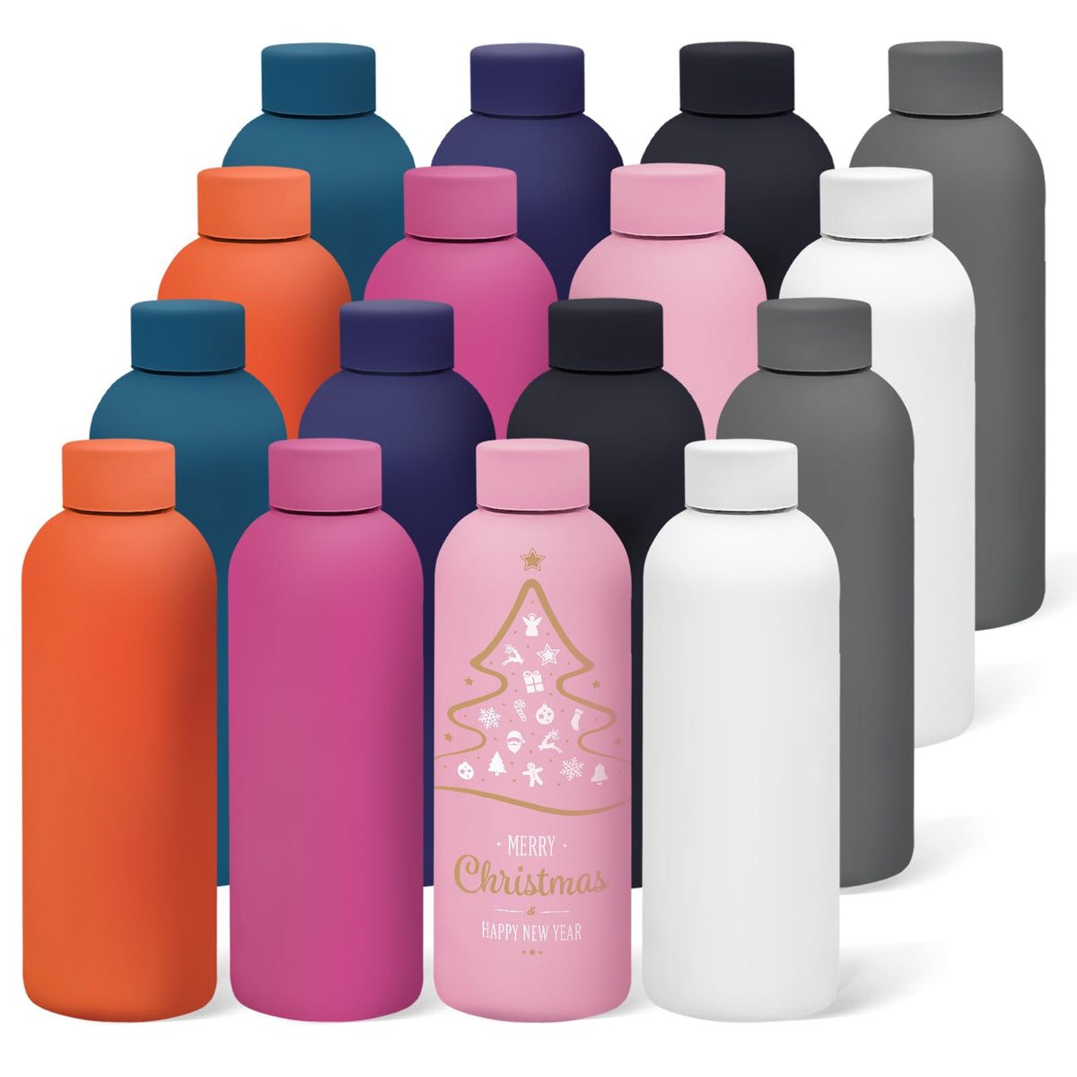 Botellas WHEATHUSK de acero inoxidable 500 ml en colores variados para promociones.