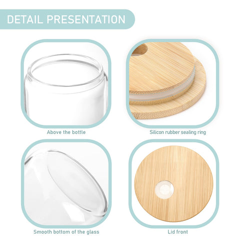 Vasos Wheathusk de vidrio borosilicato, duraderos y fáciles de limpiar.