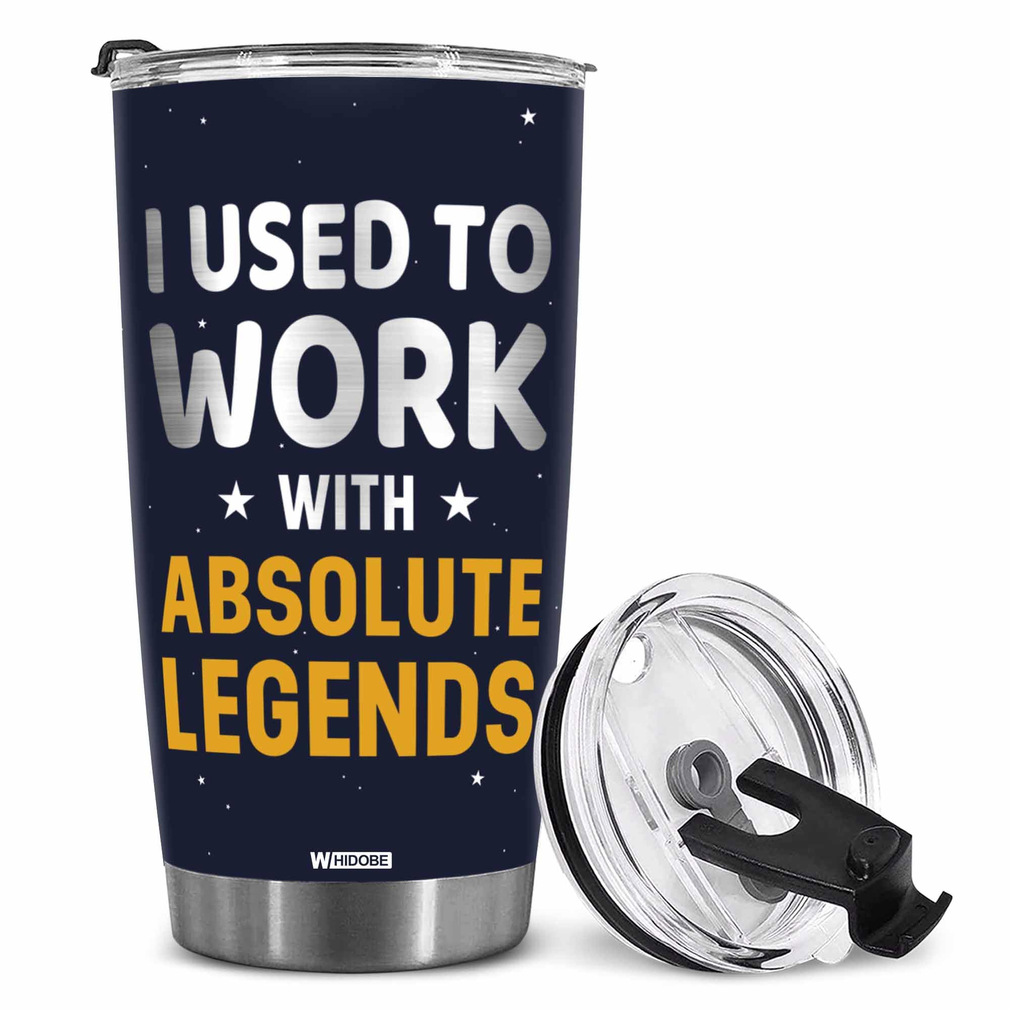 WHIDOBE regala despedida: vaso termico para compañero de trabajo, recuerdo práctico diario.