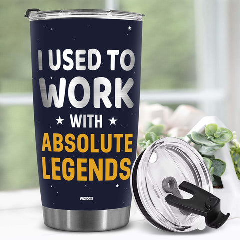 WHIDOBE regalo adiós jefe: vaso termico útil para café matutino y nuevos comienzos.