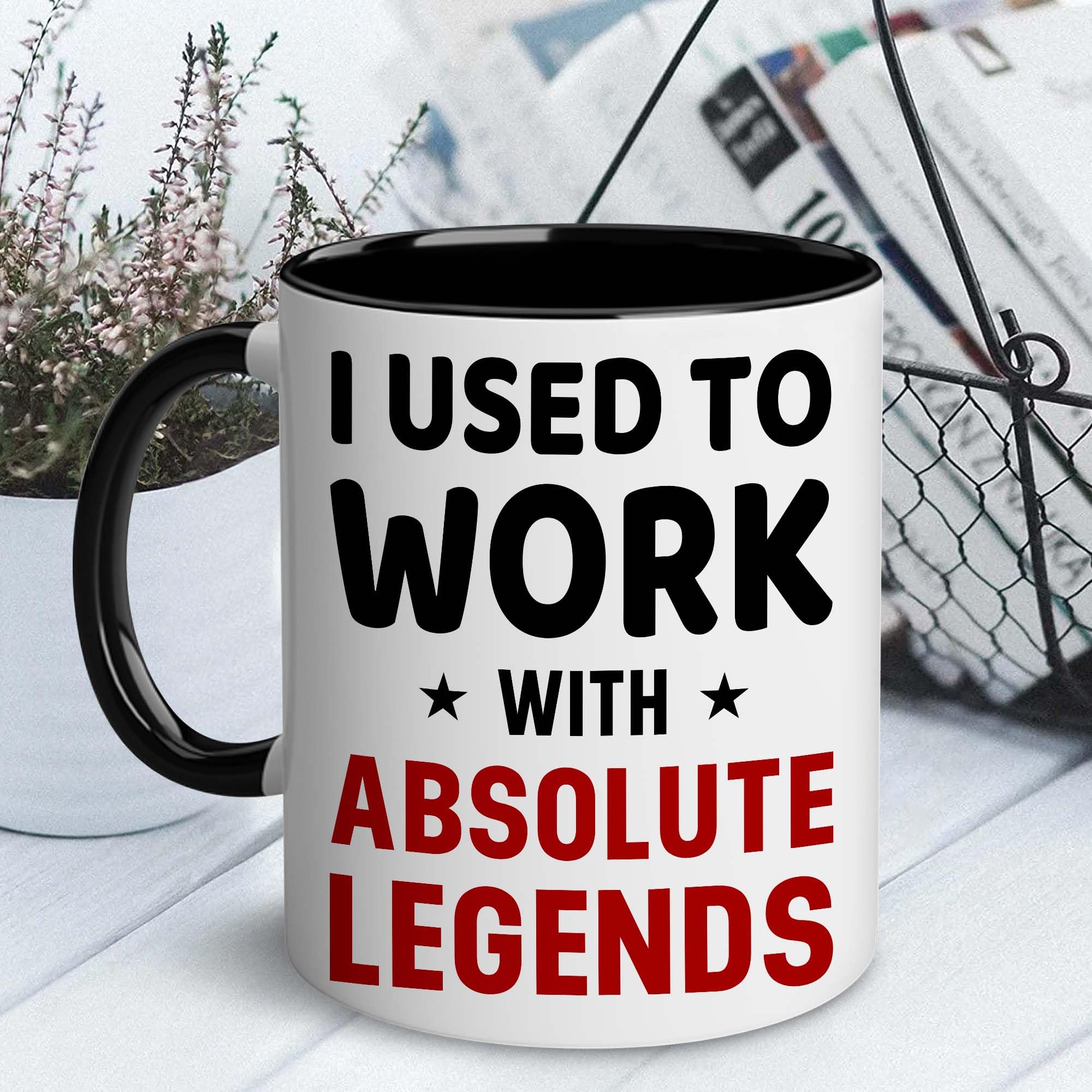 WHIDOBE taza adiós trabajo nuevo, ideal para celebrar el siguiente paso.