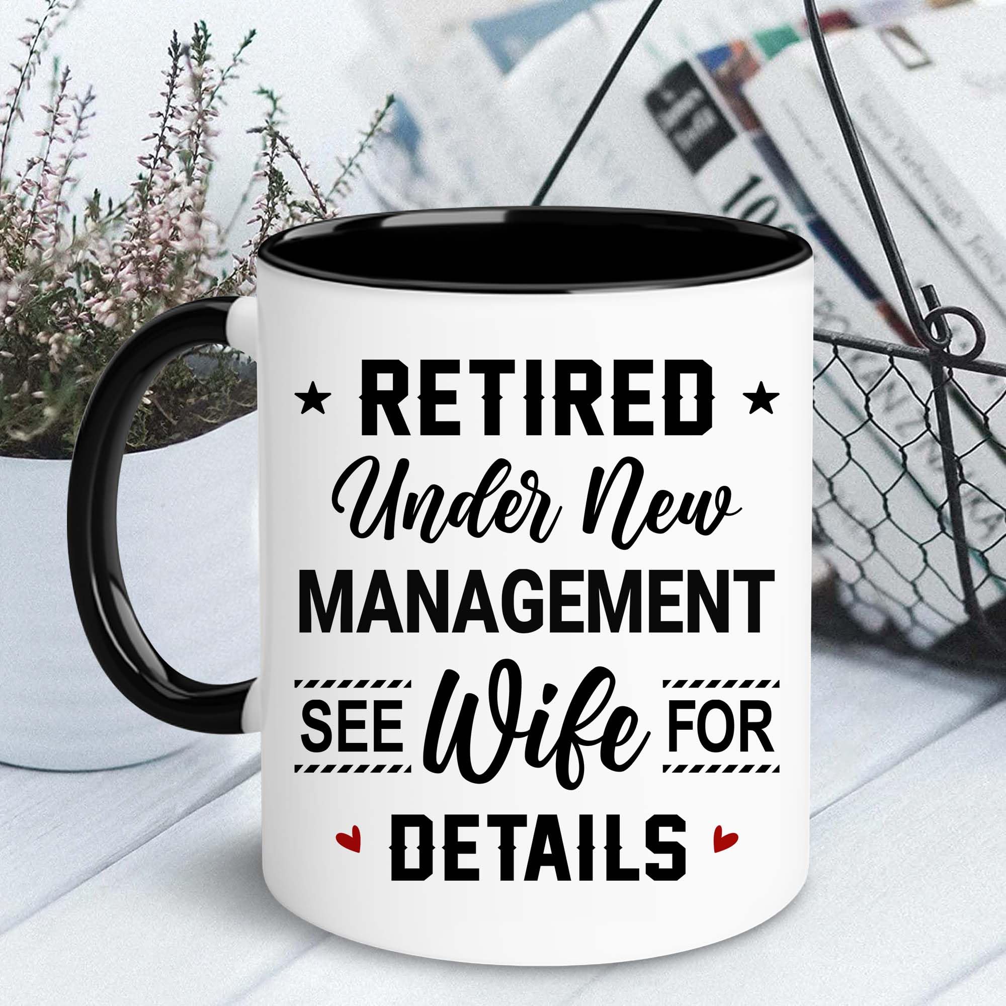 Taza WHIDOBE de jubilación en cerámica de alta calidad