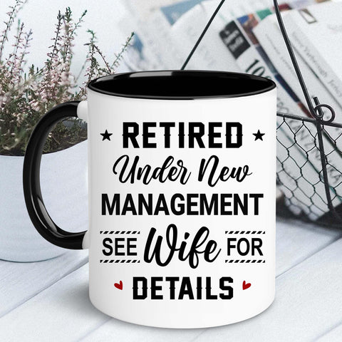 Taza WHIDOBE de jubilación en cerámica de alta calidad