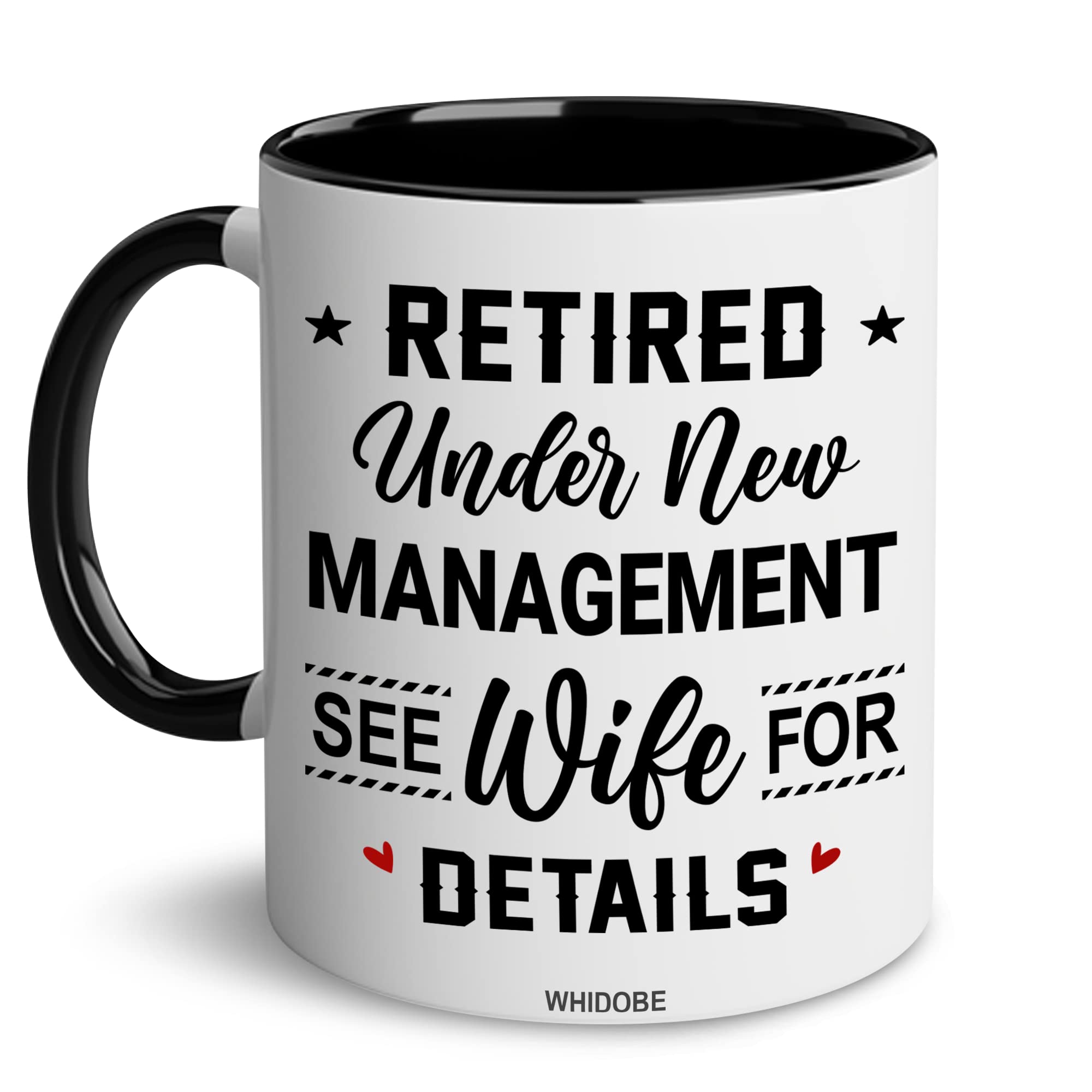 Taza WHIDOBE jubilación, diseño clásico para iniciar el día