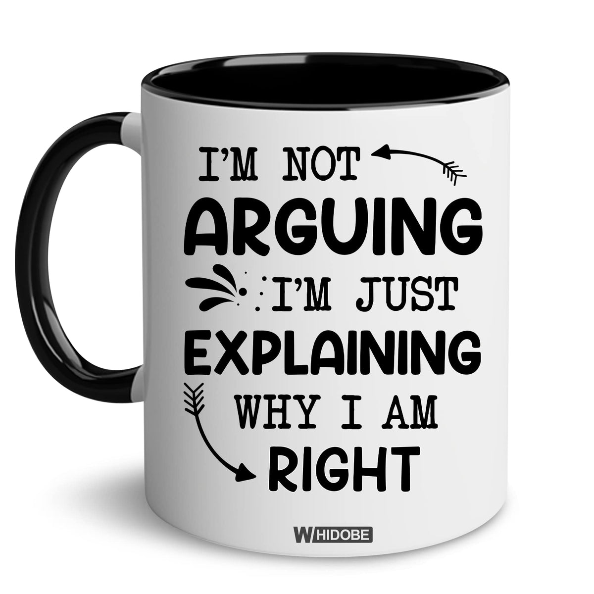 Taza WHIDOBE regalo humor, ideal para empezar el día con una sonrisa.