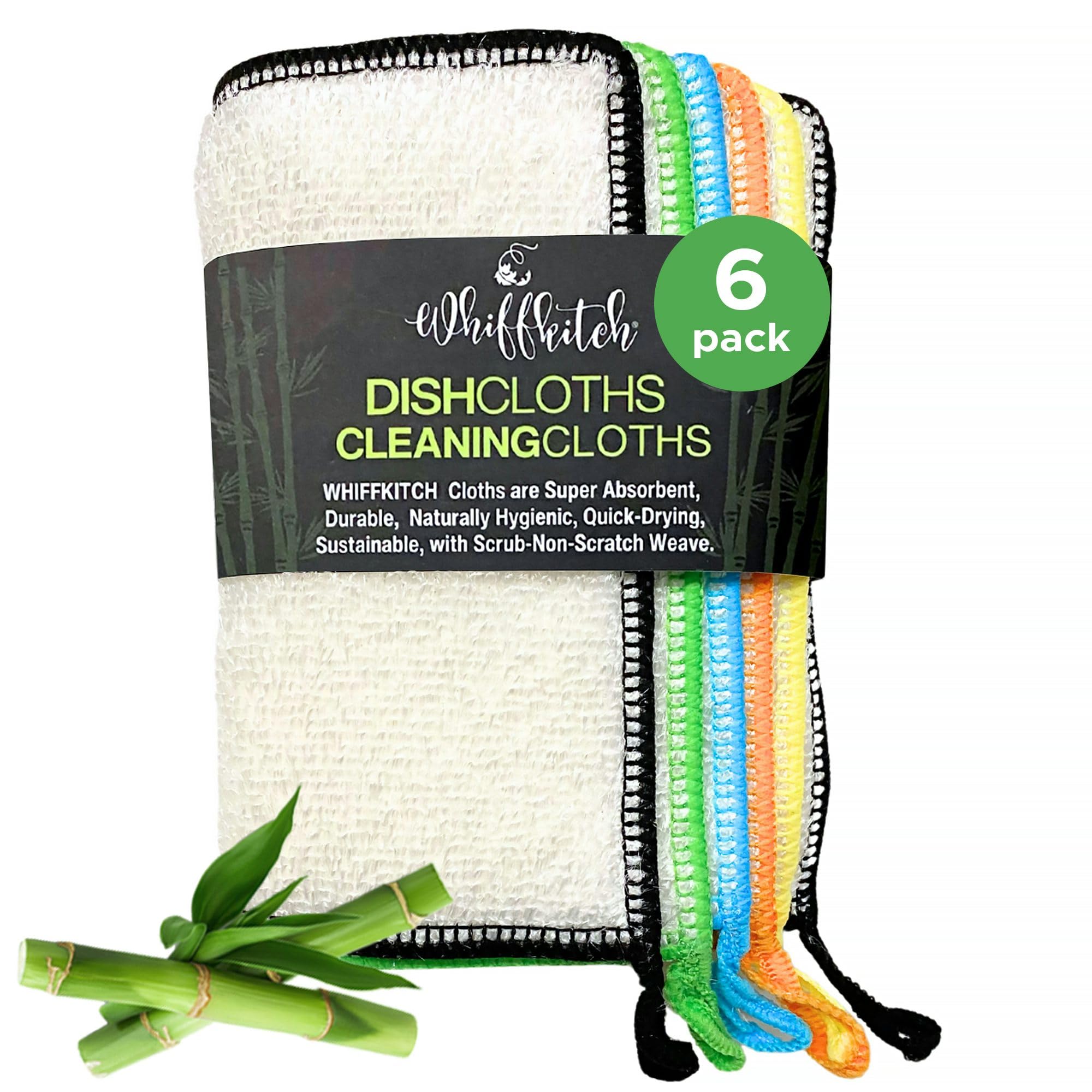 Paño Whiffkitch de talla 6x7 para limpiar y secar superficies.