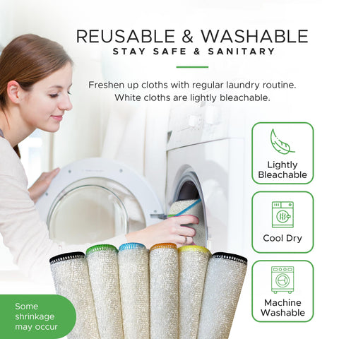 Paño Whiffkitch sin pelusa, fibra duradera para cocina.