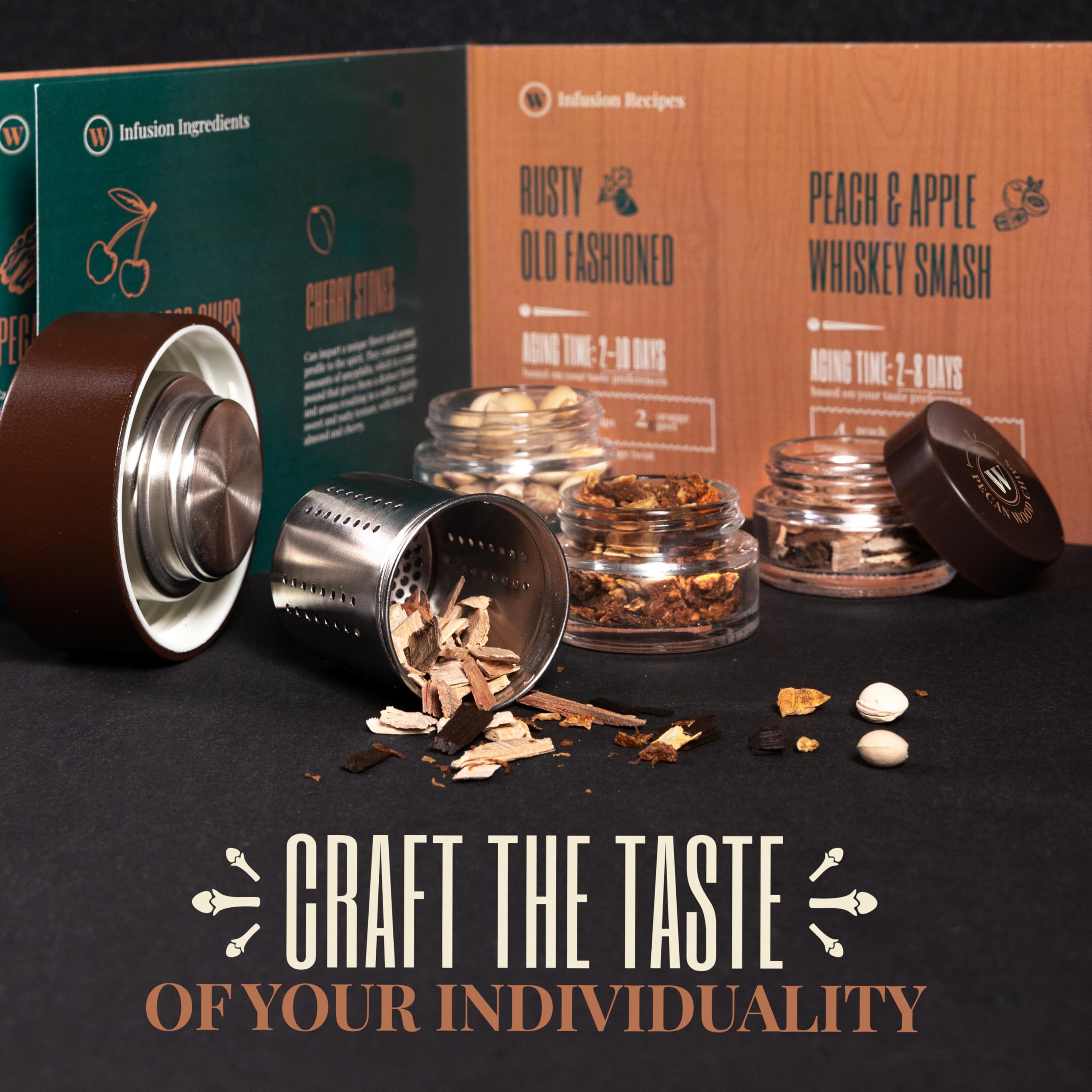 Whiskify juego degustacion con botánicos: explora sabores a tu medida