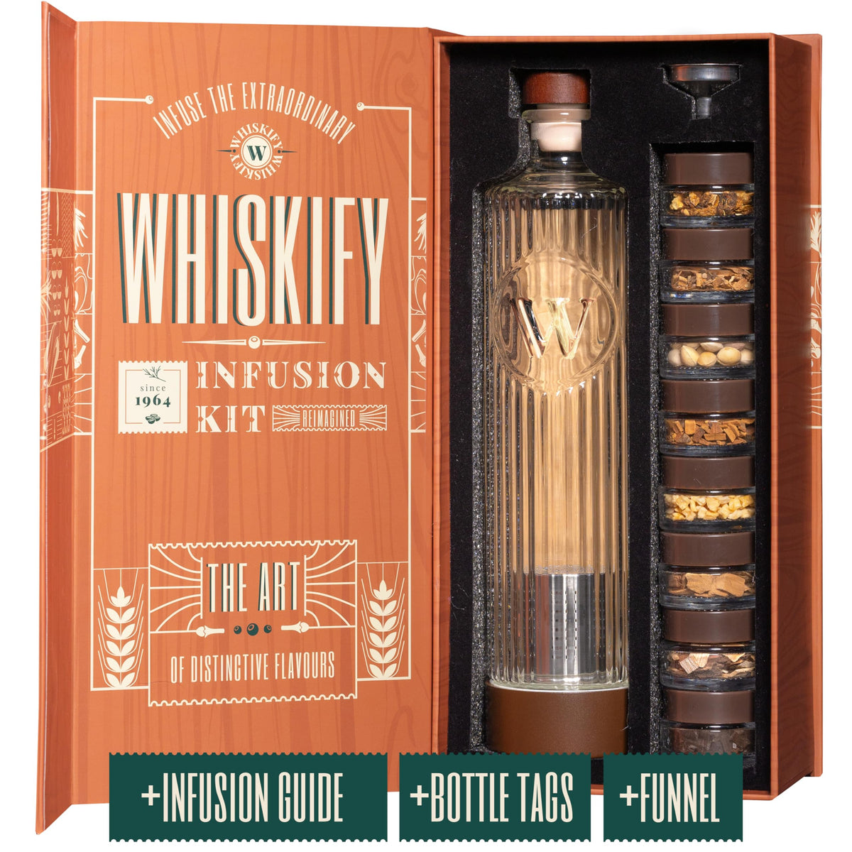 Whiskify kit de infusión whisky: sabor personalizado en casa para disfrutar con amigos