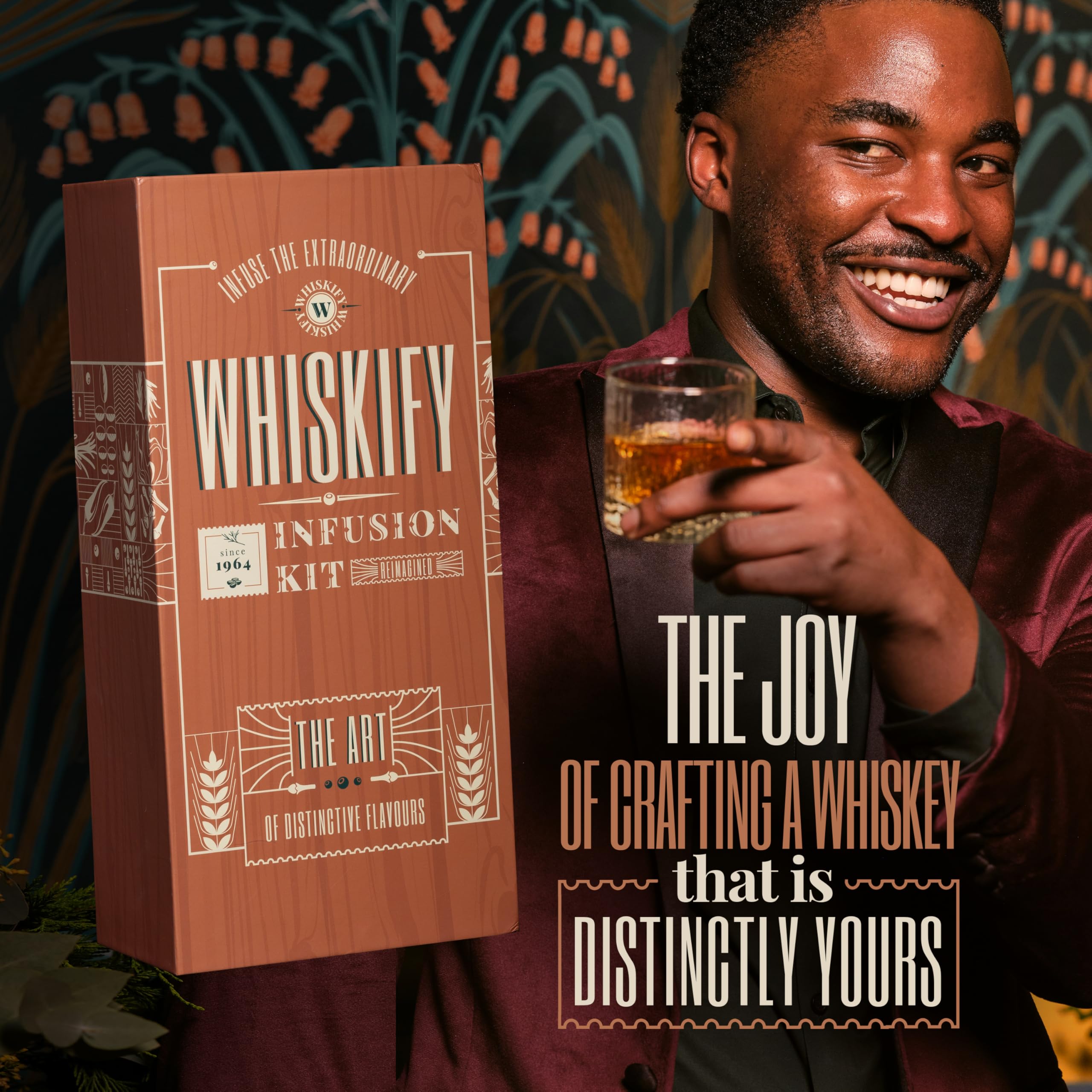 Whiskify set bourbon regalo: experiencia de elaboración casera para regalo especial