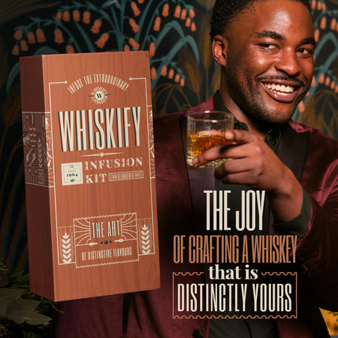 Whiskify set bourbon regalo: experiencia de elaboración casera para regalo especial