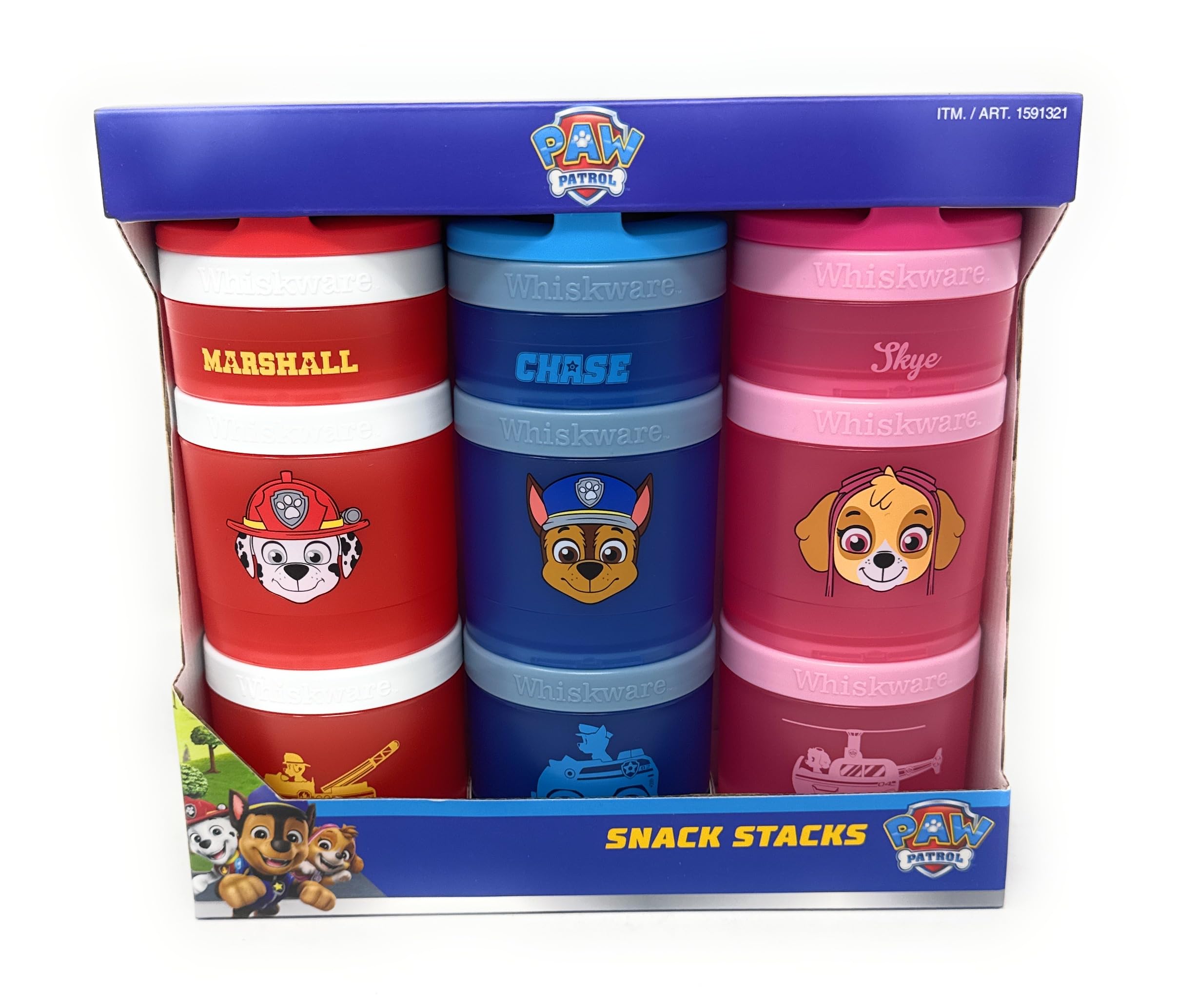 Whiskware: contenedores snack apilables para meriendas infantiles que facilitan el orden