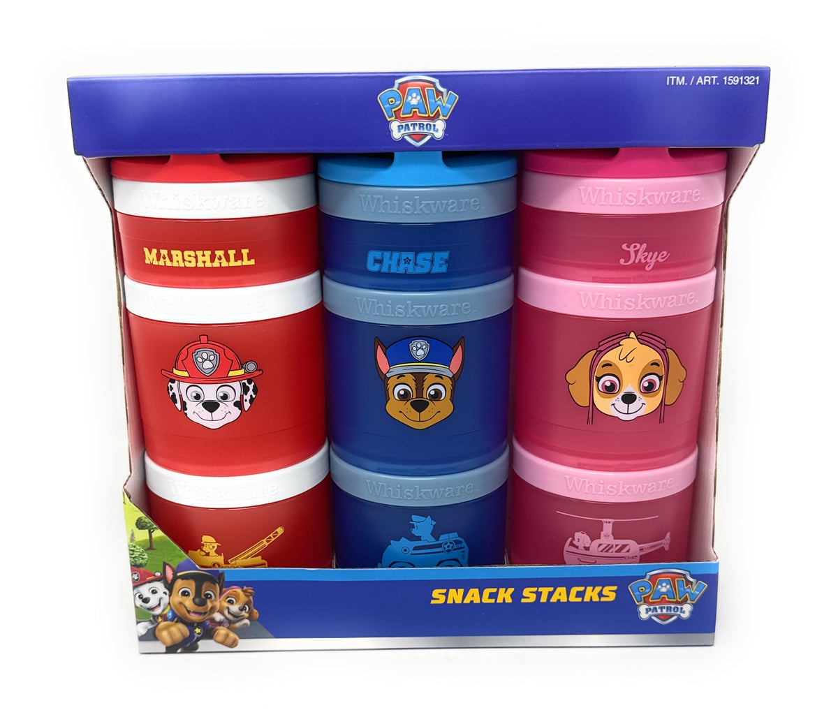 Whiskware: contenedores snack apilables para meriendas infantiles que facilitan el orden