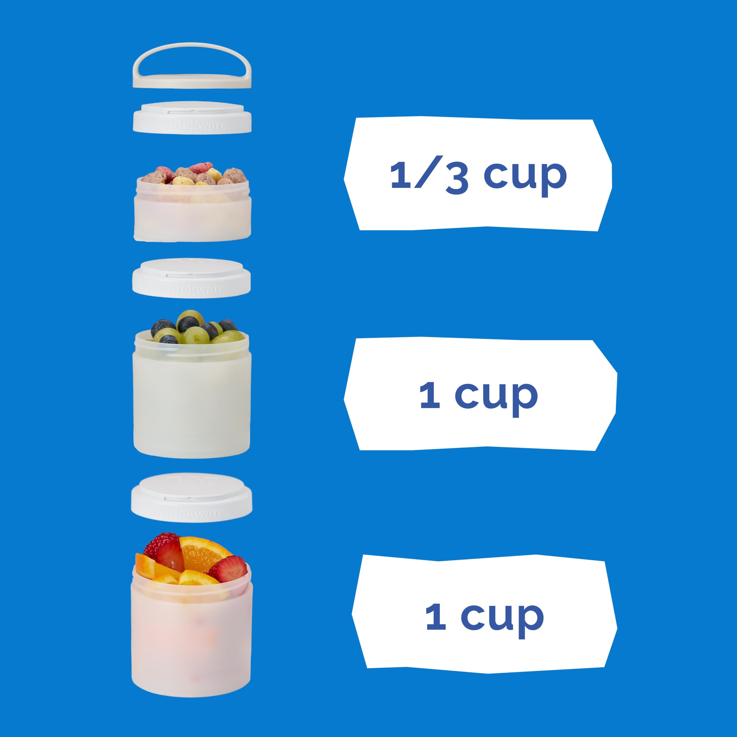 Whiskware comparación de tamaño con manos para visualizar porciones y escala