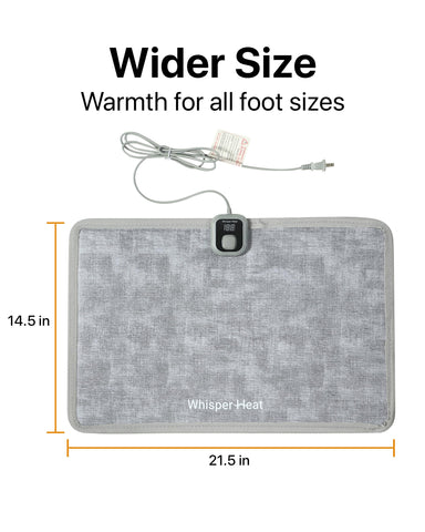 WHISPERHEAT es ideal para uso en hogar y oficina para pies cálidos