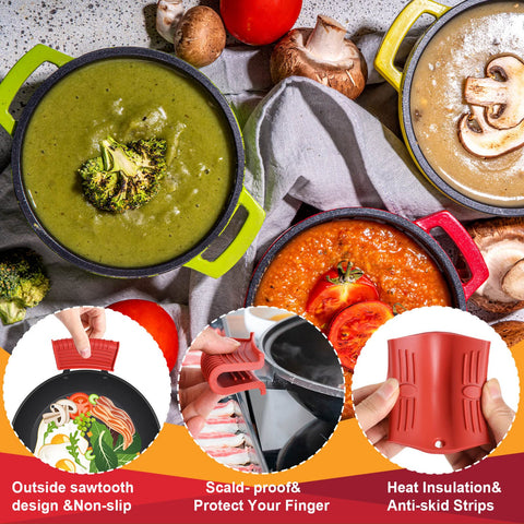 WhistenFla kit de 10 cubiertas de mango para diferentes utensilios.