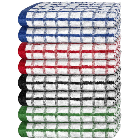 Toallas White Classic 8 unidades, 16x26, absorbentes para secar utensilios.