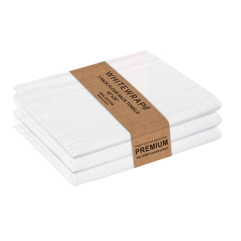 WHITEWRAP: toallas harina 18x28, absorbentes para secar platos.